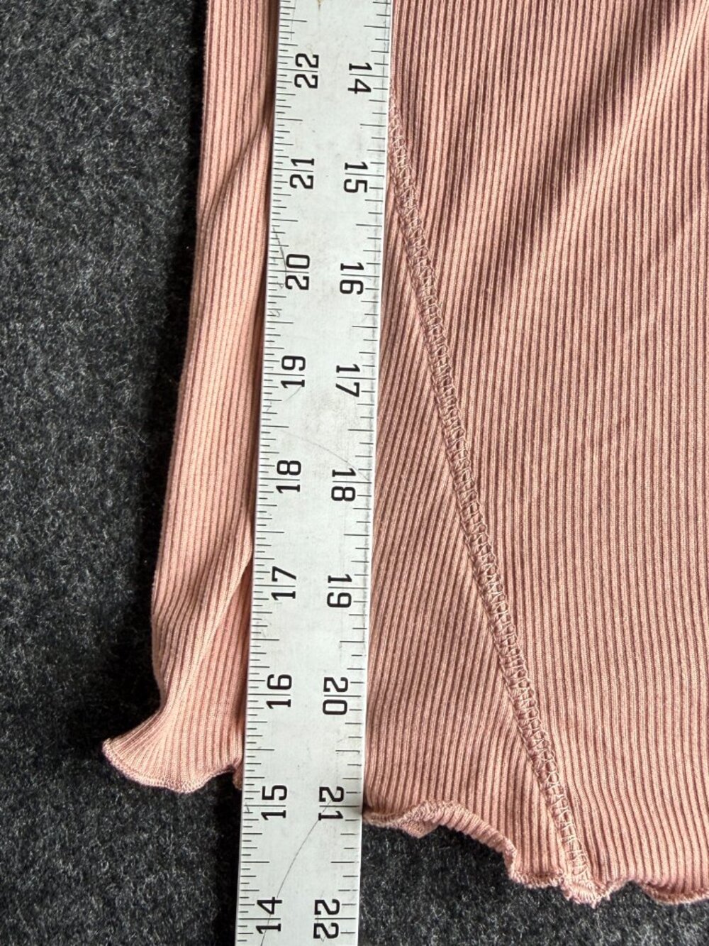 One Step Up Ribbed Henley Top M - Picture 7 of 8